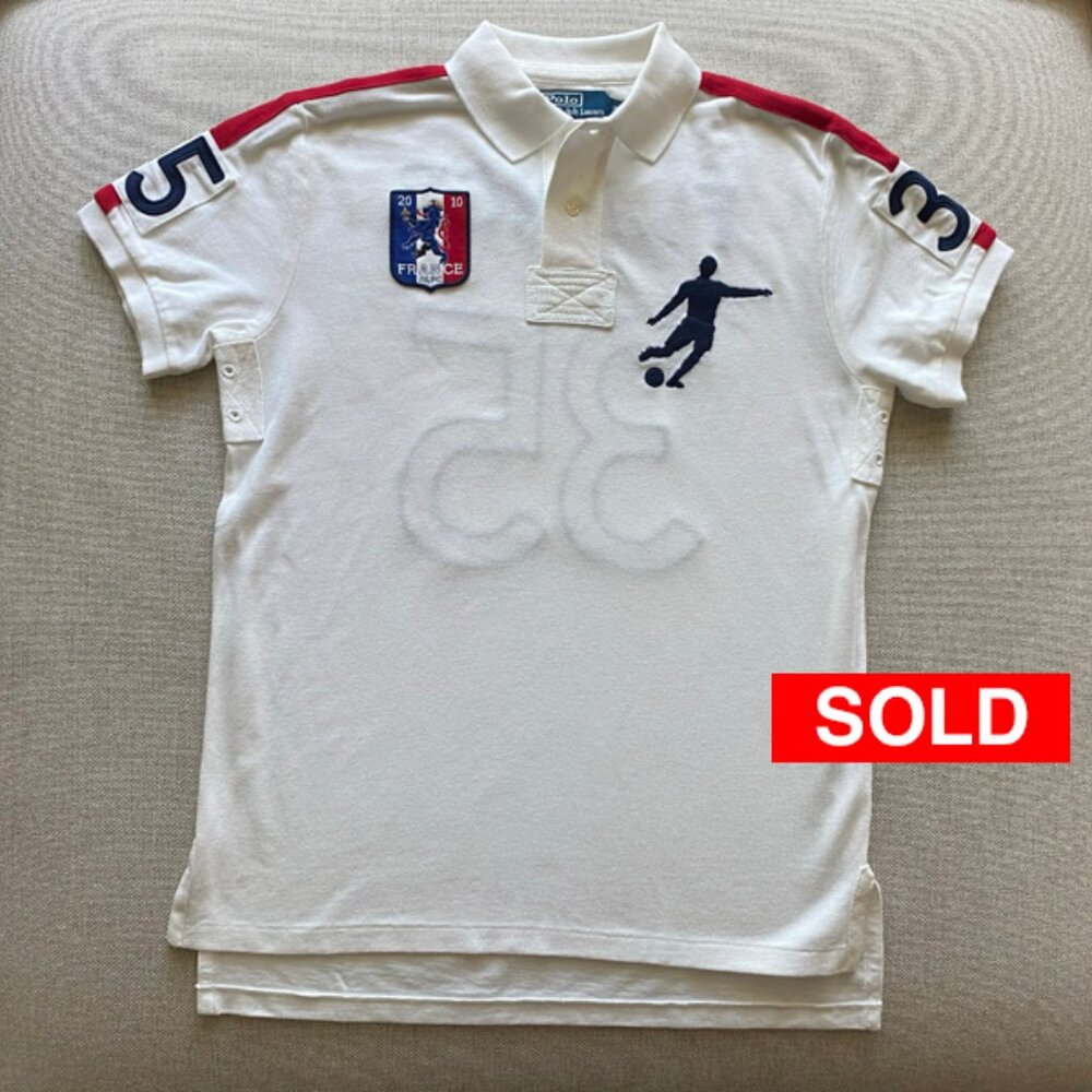 Polo Ralph Lauren Vintage New Men's 2010 World Cup France Mesh Shirt S…